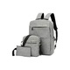 Rucsac laptop, gri deschis, cu port USB
