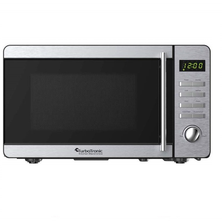 Cuptor cu microunde incorporabil Daewoo KOC-25GB-2, 25 litri, putere 850W, control digital, butoane touch, Grill 1200W, display LED, control digital, butoane touch, cavitate gri ceramic, 8 programe predefinite, diametru platou rotativ 315 mm, negru