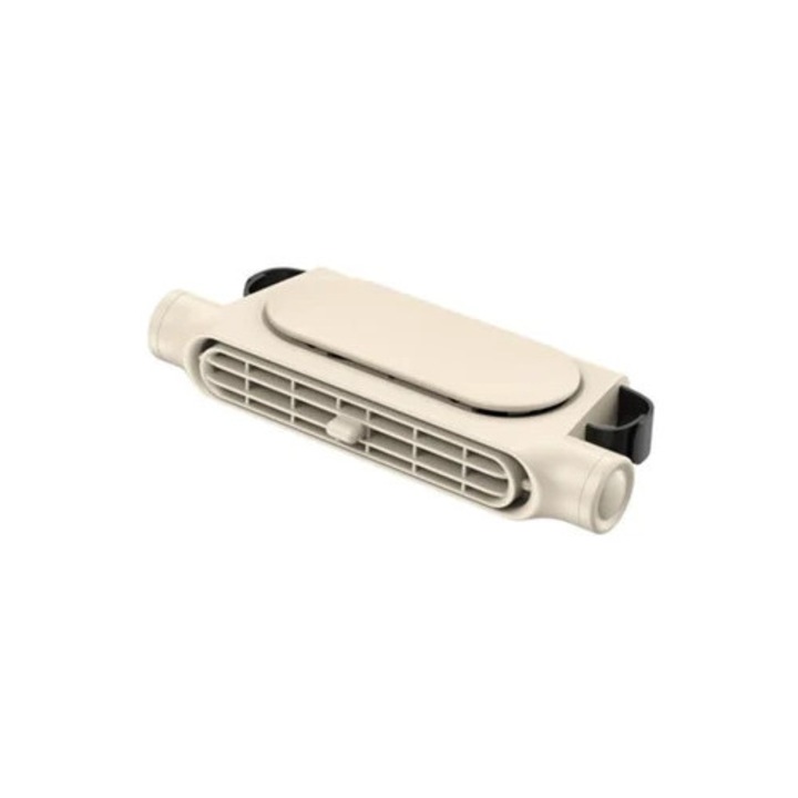 Ventilator auto portabil, ventilator USB silentios cu 3 viteze, bej