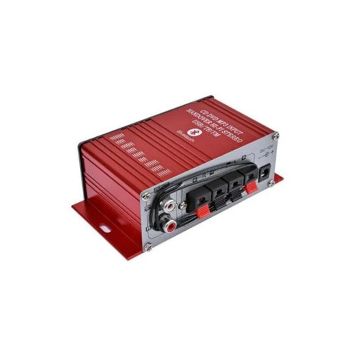 Стерео аудио усилвател G8, цифров, HiFi, 2 канала, черен