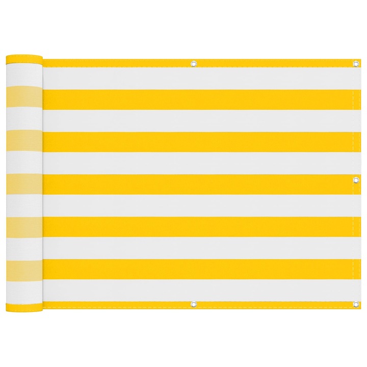 vidaXL Erkély Szúnyogháló Sárga és Fehér 75 x 200 cm 42030618