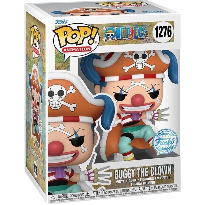 Figurina de colectie Funko POP! Animation One Piece Buggy the Clown ...