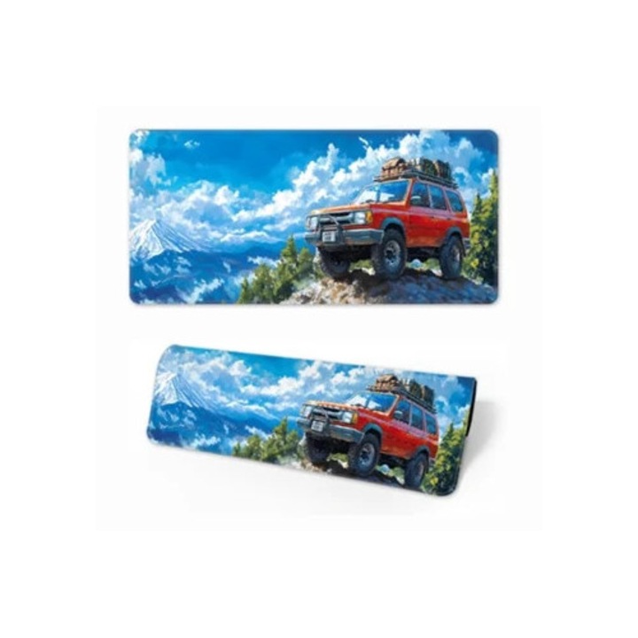 Csúszásgátló egérpad varrott széllel, 400x900mm, szett