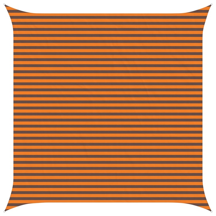 Umbrelă de umbrire pentru exterior vidaXL, portocalie și maro, 4, 5x4, 5m, rezistentă la UV și apă