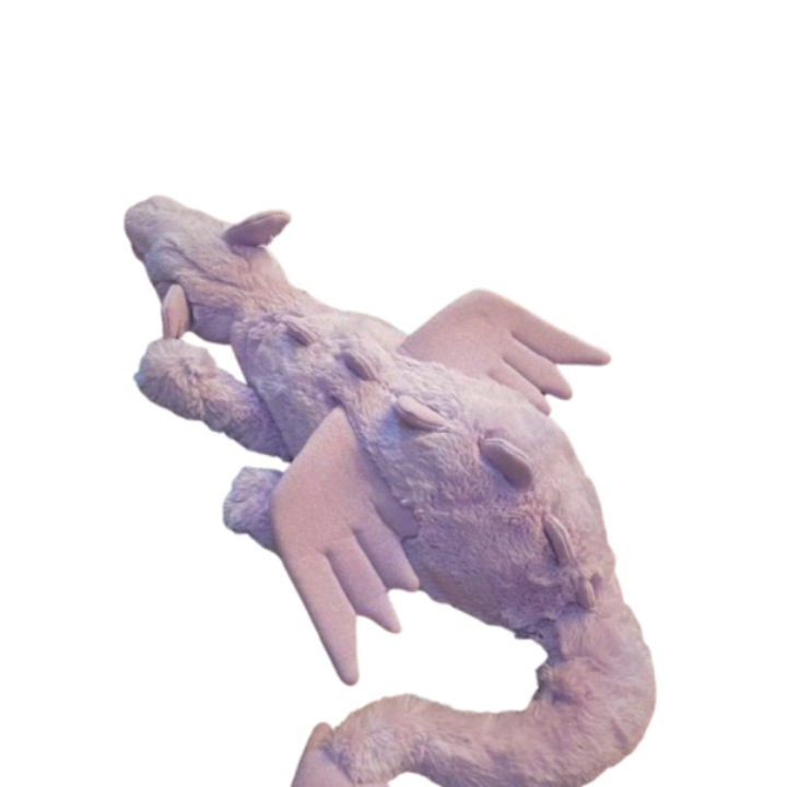 Jucarie de plus set dragon zburator mov 50x18cm