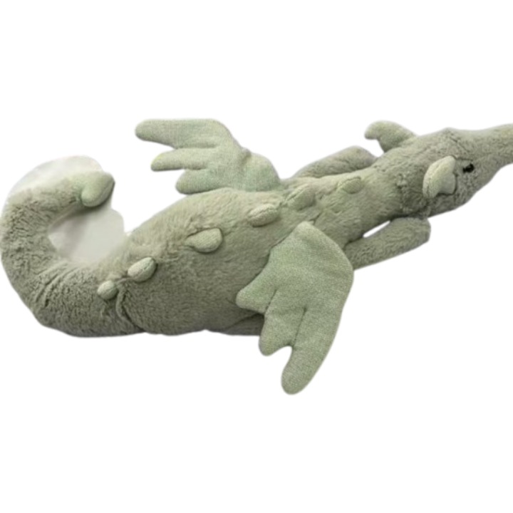 Jucarie de plus set Dragon Azur 50x18cm, design adorabil, textura placuta