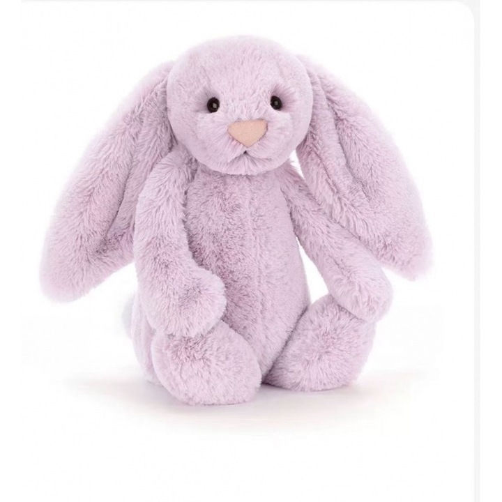 Jucarie de plus - Iepure mare mov 51cm, moale si confortabil, ambalaj de calitate superioara