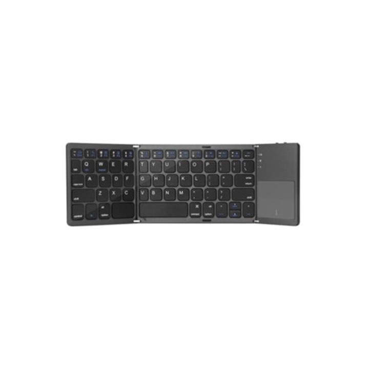 Tastatura pliabila B033 Plus cu 63 de taste si touchpad, gri