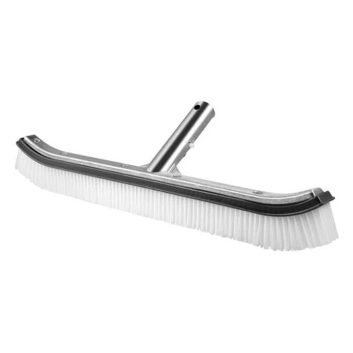 Medence tisztító kefe 45cm, szürke alumínium, medence kiegészítők