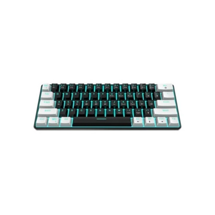 Tastatura mecanica de gaming 60 RGB, wireless, hotswap, PBT, pentru PC