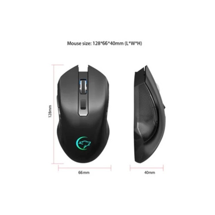 Mouse wireless reincarcabil si silentios
