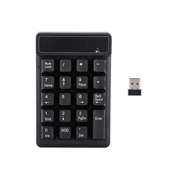 Безжична цифрова клавиатура, 2.4GHz, USB свързване