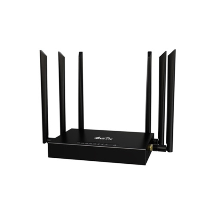 Router Wireless, Wi-Fi, Solutie Puternica, Conexiune Digitala, Negru