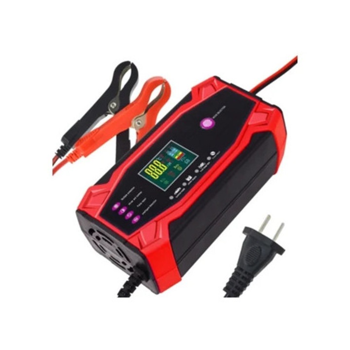 Intelligens 12V24V10A autós akkumulátortöltő ólomakkumulátorok javításához