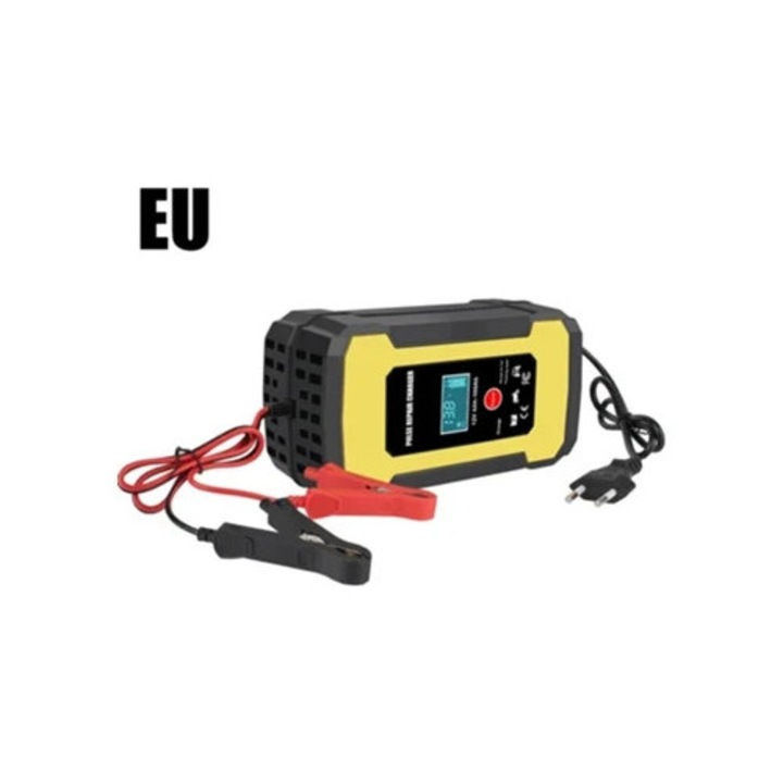 Зарядно за кола 12V 6A с LCD дисплей за мотоциклет