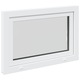 vidaXL Pinceablak RISOR 90 x 50 cm PVC és Üveg Fehér 42047202