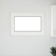 vidaXL Pinceablak RISOR 90 x 50 cm PVC és Üveg Fehér 42047202