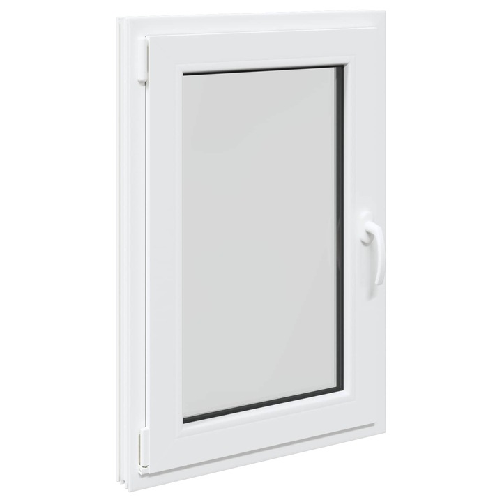 vidaXL Pinceablak RISOR 60 x 90 cm PVC és Üveg Fehér 42047235