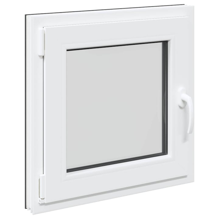 vidaXL Pinceablak RISOR 50 x 50 cm PVC és Üveg Antracitszürke 42047268