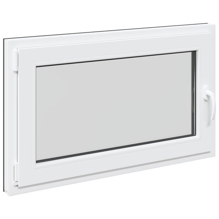 vidaXL Pinceablak RISOR 100 x 70 cm PVC és Üveg Antracitszürke 42047295