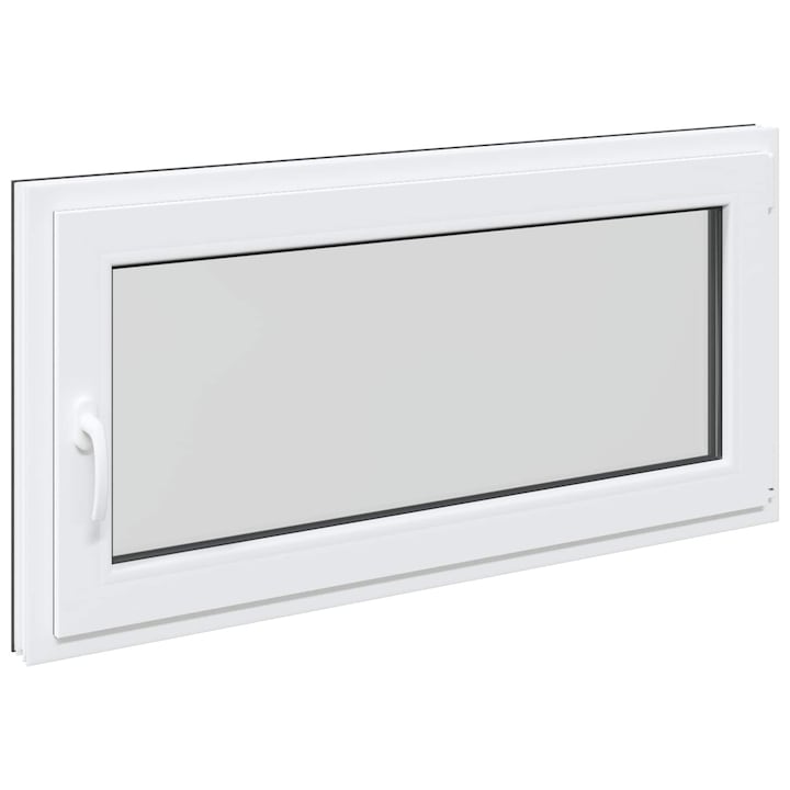vidaXL Pinceablak RISOR 120 x 60 cm PVC és Üveg Antracitszürke 42047302