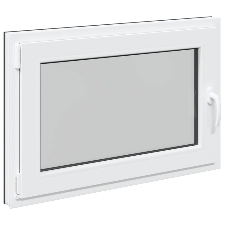vidaXL Pinceablak RISOR 90 x 70 cm PVC és Üveg Antracitszürke 42047330