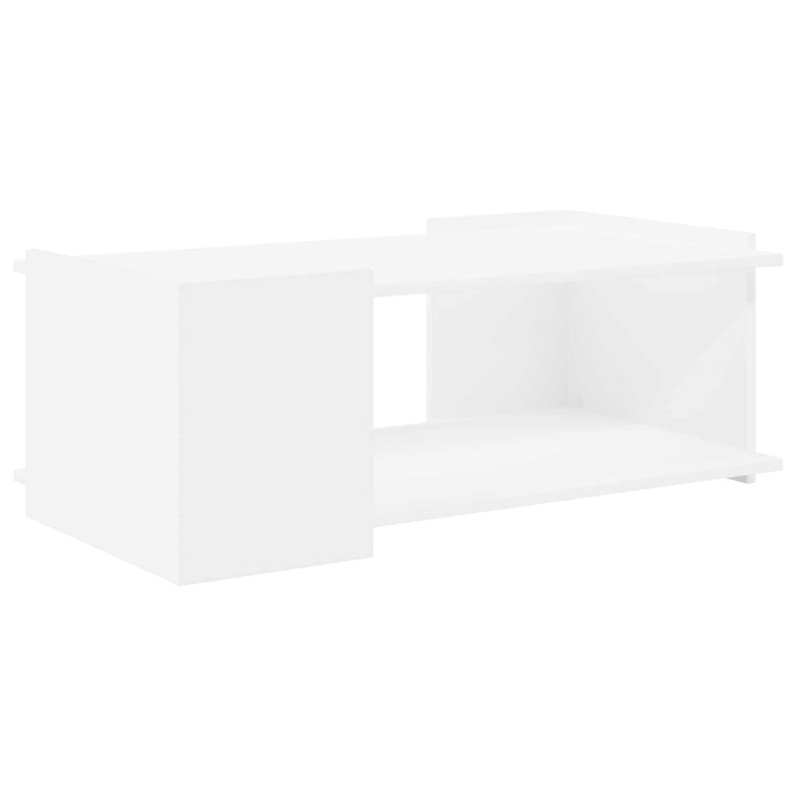 Masa de cafea vidaXL, Alb 90 x 50 x 33 cm Lemn prelucrat