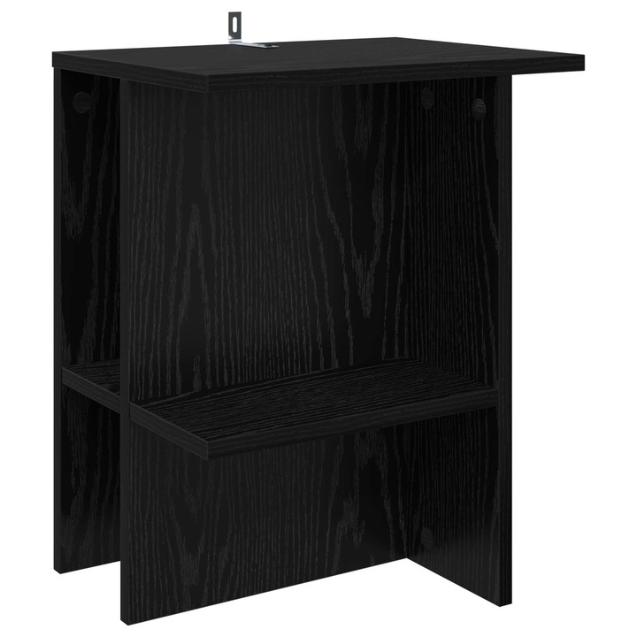 vidaXL Масичка за кафе Черен дъб 40 x 30 x 49 см Инженерна дървесина