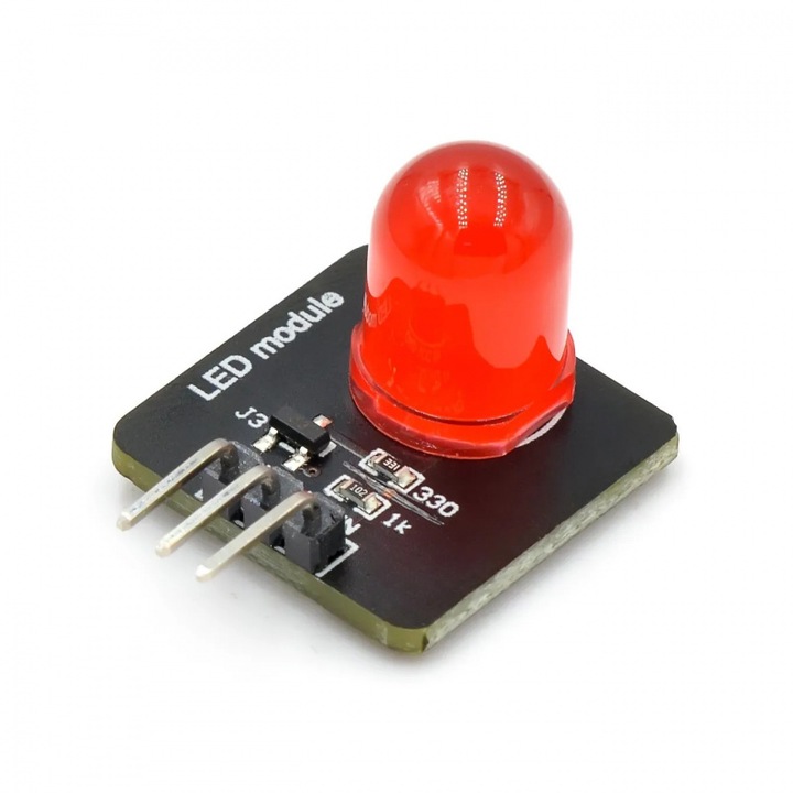 Elektronikus építőmodul, 10 mm-es fénykibocsátó LED modul, Arduino-kompatibilis jelzőfénycső