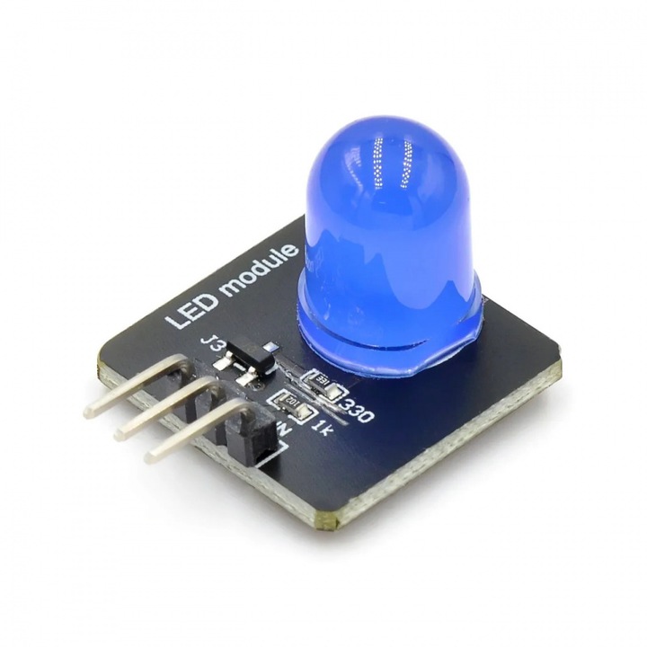 Elektronikus építőmodul, 10 mm-es LED fénykibocsátó modul, Arduino-kompatibilis fényjelző cső