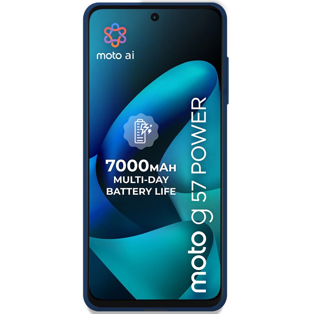 Husa pentru Motorola Moto G57 Power, Color Shield, Interior de catifea, Suprafata aderenta, Protectie antisoc, Margini ridicate, Regular Fit, Silicon, Albastru inchis