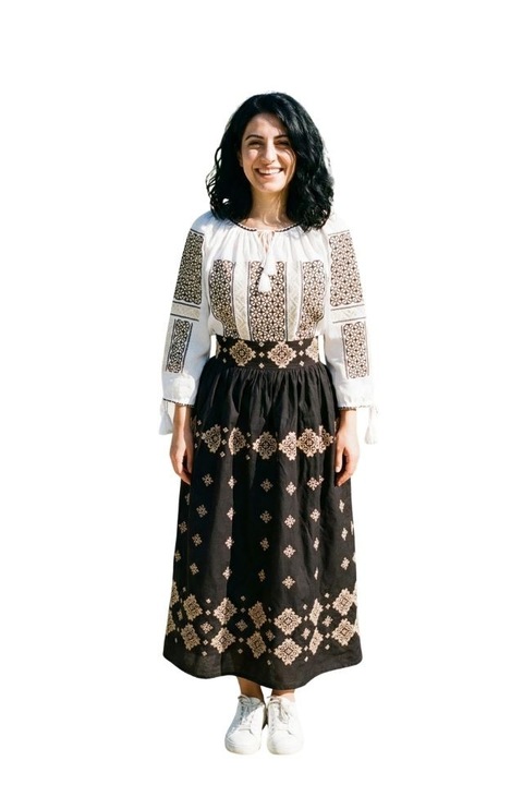 Fusta dama A26 negru, Negru