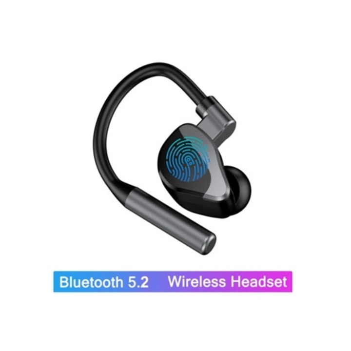 L15 vezeték nélküli fülhallgató érintésvezérléssel, Bluetooth 5.2, IPX5 vízálló, fekete