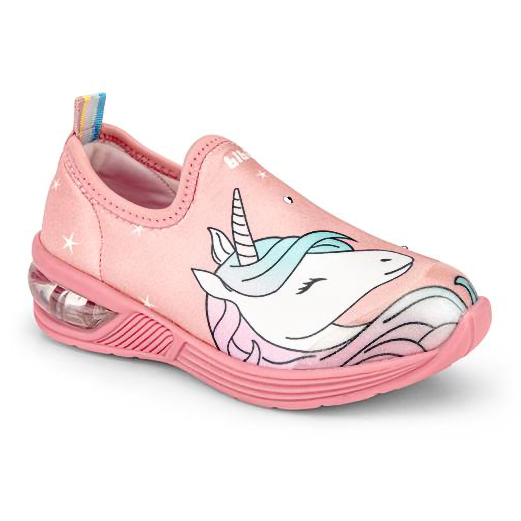 Pantofi copii, Bibi, Space Wave 2.0, roz pal, LED, mărimea 22 EU