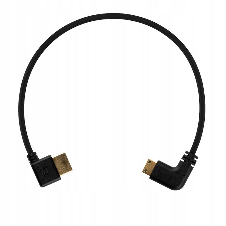 HDMI кабел ляв - mini HDMI десен 30см MITOYA 8K 60Hz, 48 Gb/s