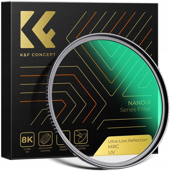 K&F Concept UV филтър 49mm Nano-X Slim черен 3,3mm