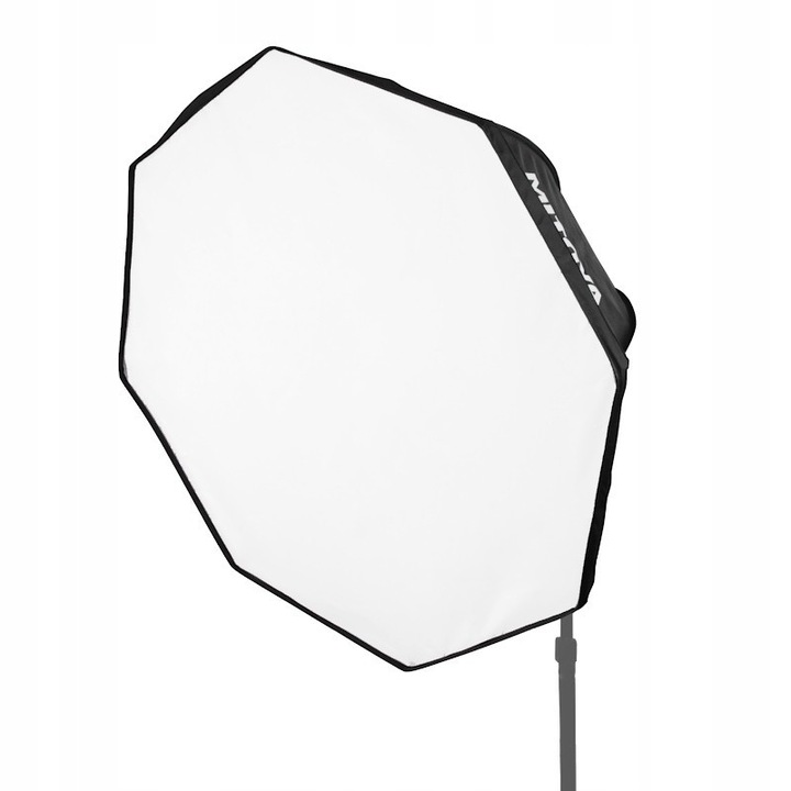 Комплект студийно осветление Mitoya Softbox Simple осмоъгълен 90 см, 2x софтбокс с фасунга E27 и дифузер, 2x LED крушка 50W 5500K CRI90+ 4500 lm, 2x алуминиев статив 70-210 см, чанта за транспорт 85x17x17 см, черен