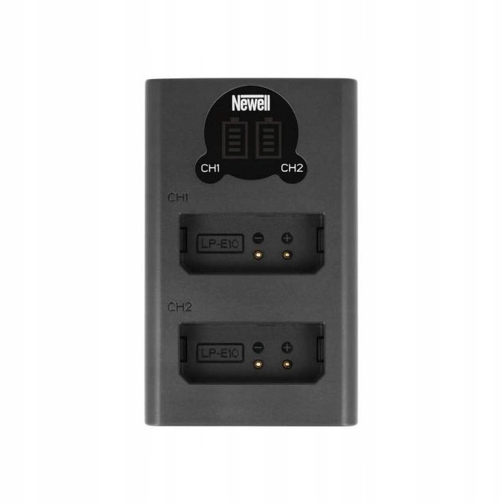 Incarcator dublu Newell USB pentru Canon LP-E10, compact, 9x5.5x2.2cm