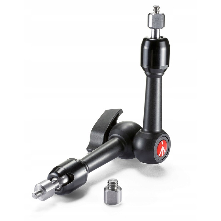 Магическа скоба Manfrotto 244MINI, дължина 24 см, 2 x 1/4'' и адаптер 3/8'', алуминий и стомана, черен