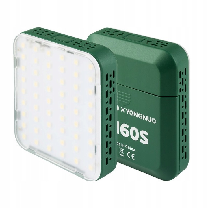 Yongnuo YN60S hordozható, állítható LED lámpa, 5500K, zöld, 8x7x2cm