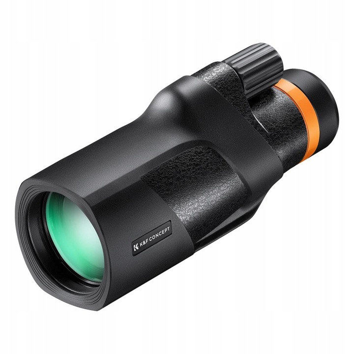 Монокъл K&F Concept 12x50mm BaK4, водоустойчив IP66, компактен, черен