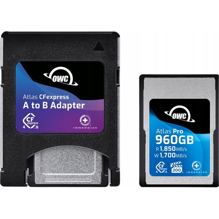 Карта памет OWC Atlas Pro CFexpress 960GB, 1850x1700MB/s, VPG200, включен адаптер