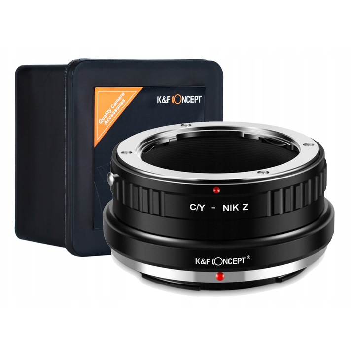 Adapter K&F Concept Contax Yashica la Nikon Z, din alama si aluminiu anodizat