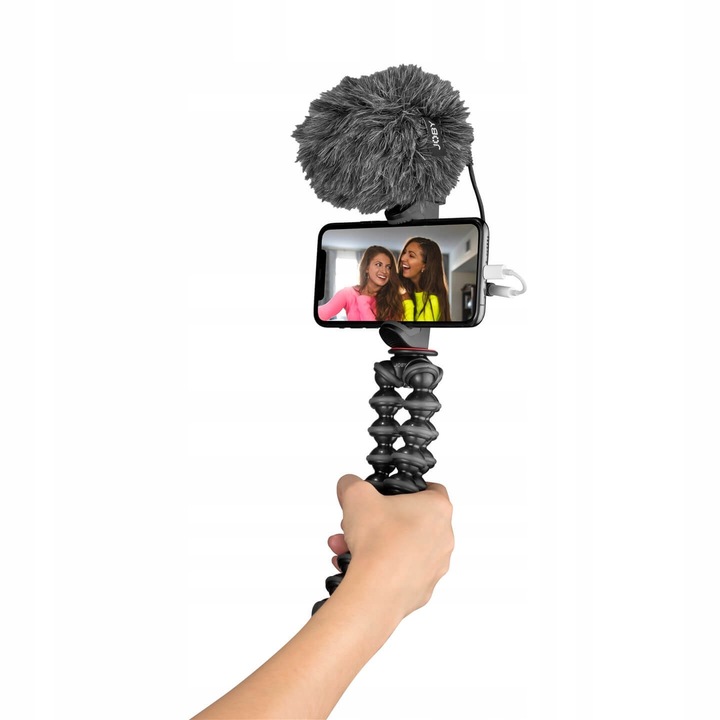 Комплект за влогове Joby GorillaPod Creator Kit, статив 1K, стойка GripTight Smart, микрофон Wavo Mobile, 7x8,1x34,5см