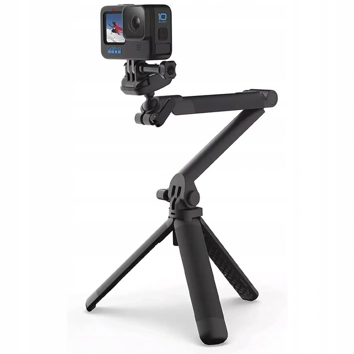 Монопод 3-Way Grip 2.0 GoPro, водоустойчив, регулируема дължина 19x51см, черен цвят