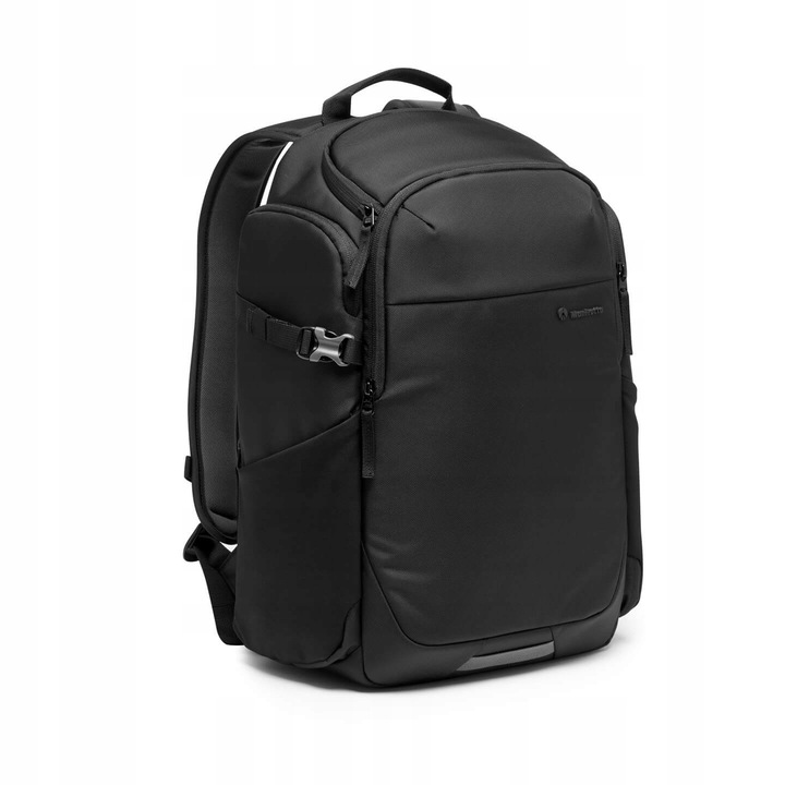 Manfrotto, textil fotóhátizsák M-Guard védelmi rendszerrel, 15'' laptop rekesz, Befree állványzseb, esővédő huzat mellékelve, Advanced III Befree, fekete, 25 L