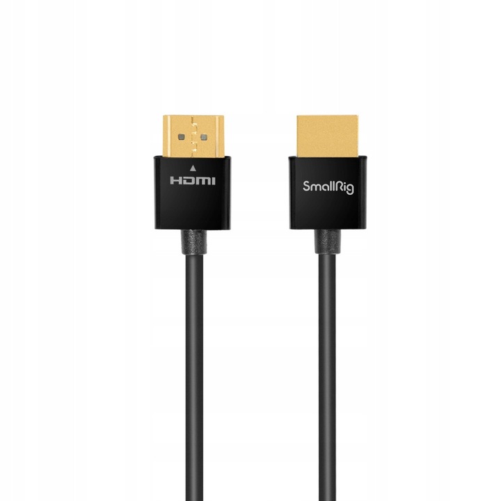 SmallRig 4K ultravékony HDMI kábel 35cm, kompatibilis fényképezőgépekkel és monitorokkal, alacsony profilú csatlakozókkal