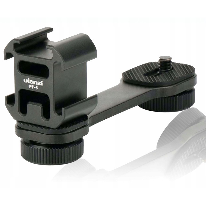 Suport pentru microfon, lampa LED Ulanzi PT-3, 3x cold shoe