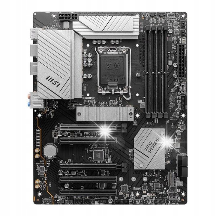 Дънна платка MSI PRO B760-P II, ATX, 4x DDR5, HDMI/DisplayPort, 243,84x243,84 мм