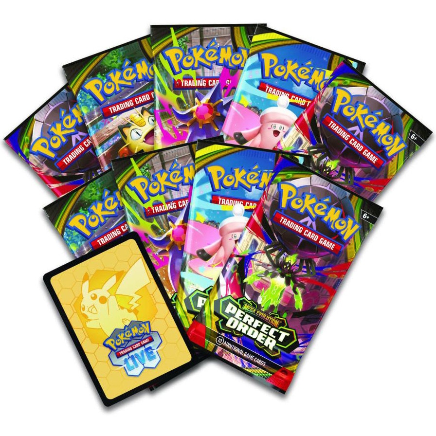 Set cartonase Pokemon TCG Mega Evolution: Perfect Order - Elite